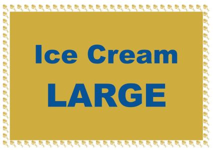 9999F LARGE ICE CREAM coffee