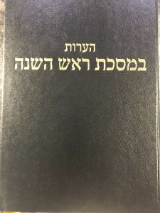 הערות ראש השנה Haros Rosh Hashna