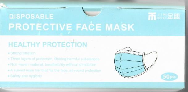 Disposable Face Masks Box of 50