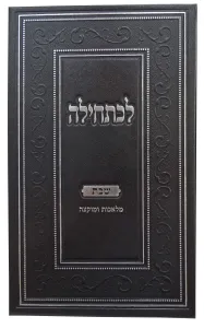 Lechatchila Shabbos לכתחילה שבת מלאכות ומוקצה