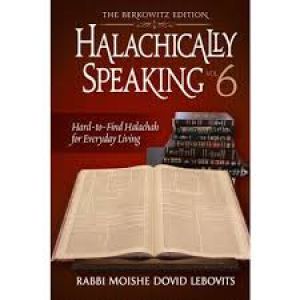 Halachically Speaking Vol 6