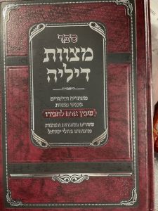 ספר מצוות דיליה על בין אדם לחבירו Sefer Mitzvos Dilei Al Beain Adam L’Chaveiro