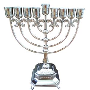 Elegent Nickel Menorah