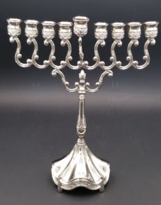 Sliver Plated Menorah 01S Meir Cohen