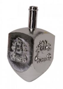 Dreidel Silver Medium Ner Mitzvah 25208