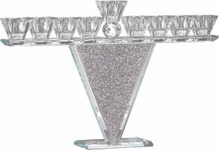 Crystal Glass Menorah- Crystals 31270