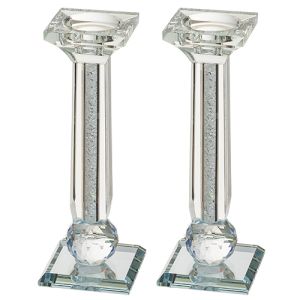 Crystal Candlesticks With Stones UK48785