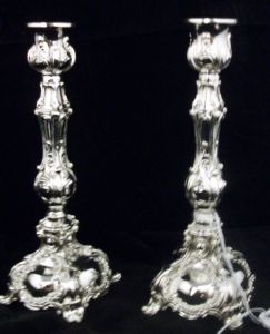 Candlestick silverplate 3