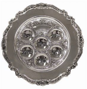 Seder Plate Silver Plated 1