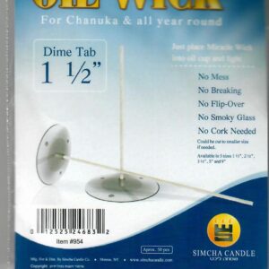 Miracle Oil Wicks Dime 1 1/2" Dime Tab