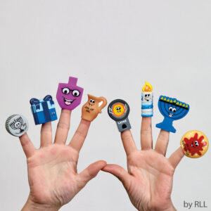 Chanukah Finger Puppets Plastic