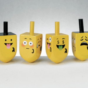 Wood Dreidel Emojis