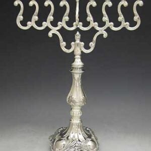 17" Silver Plate Menorah