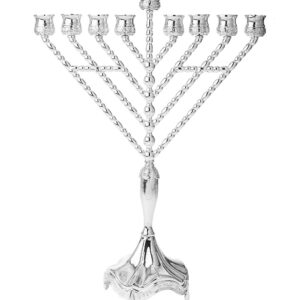Menorah Rambam Silver Plated 18"
