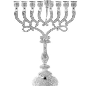 16" Silver Plated Menorah