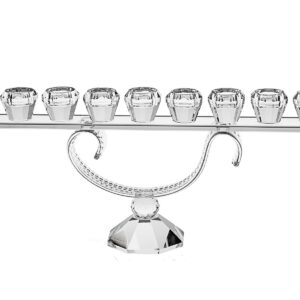 Elegant Wave Crystal Menorah 159