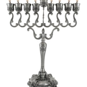 21" Pewter Menorah