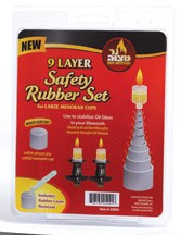 Ner Mitzvah 9 Layer Safety Rubber Set