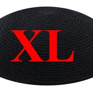 222991 Knit Kippah Black XL