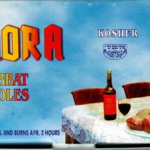 Menora Shabbat candles x 72