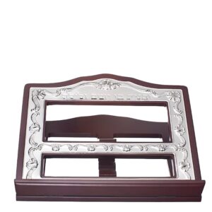 Book Stand wood Silver Plated 13.5 x11.5 "