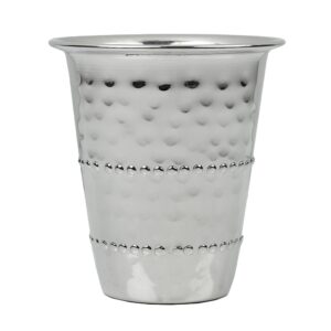 Kiddush Cup Stainless Steel 3" hammered 5oz