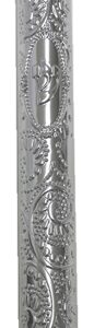 Mezuzah 12cm plastic-silver ornate