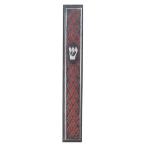 Brown Mezuzah with Stones