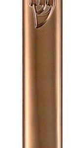 Plastic Mezuzah with Rubber Cork 12 cm, Copper-like finish