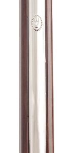 Mezuzah 12cm Pearled Plaque- With Rubber Cork