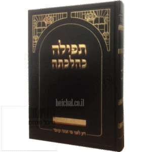 תפילה כהלכתה Tefillah Kehilchosoh