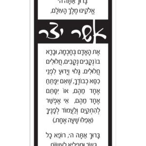 Lucite Asher Yatzar Basics - Traditional