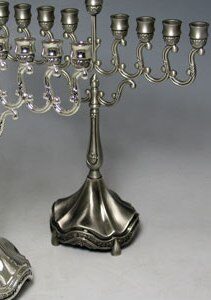Menorah Pewter 8.5 INCH