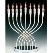 MENORAH POLISHED CHROME PLATED