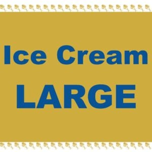 9999F LARGE ICE CREAM coffee