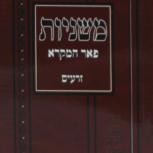 Ryzman Hebrew Mishnah Seder Moed 11 Vol PS