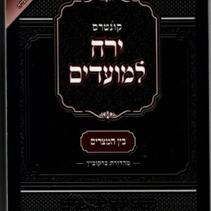 ירח למועדים בין המצרים YERACH LEMOADIM BEIN HAMITZARIM