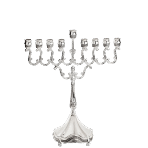 Menorah Silver Plated 8"