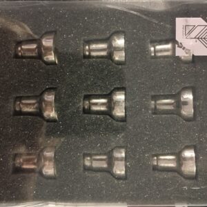 Menorah Cups Silver pack of 9