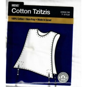 TZITZIS COTTON 28 V-NECK THICK STRINGS