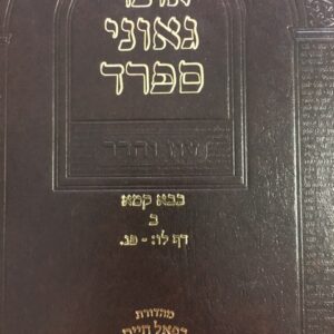 אוצר גאוני ספרד קמא ב OTZAR GAONEI SFARD 2
