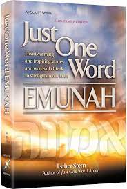 Just One Word Emunah S/C