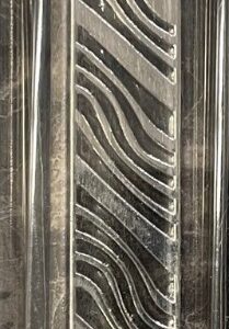 MEZUZAH CASE MARBLE/SILVER 15CM