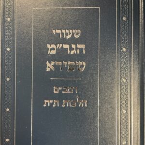 שיעורי הגר"מ שפירא - רמב"ם הלכות ת"ת SHIUREI R' SHAPIRO