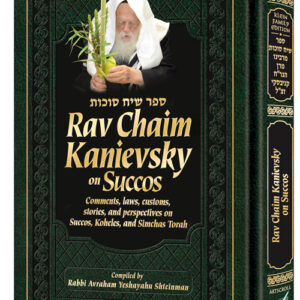 Rav Chaim Kanievsky on Succos