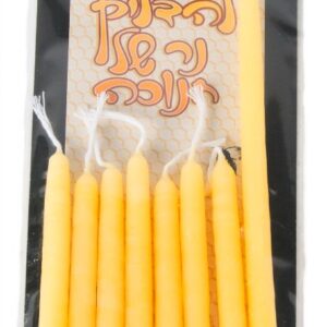 Ner Mitzvah Chanukah Candle Shamoshim Beeswax 8 Pack 20101