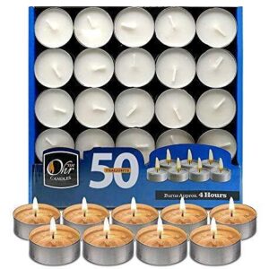 Ner Mitzvah Tealight Candles 50 Pack 28080