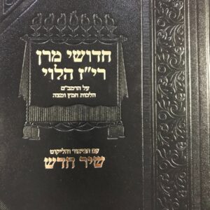 חדושי מרן רי"ז הלוי Chidushei Meron Rez Halevi