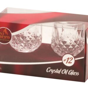 Ner Mitzvah Oil Cups Crystal Elegant Size 12 60009