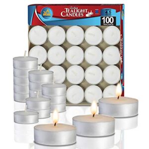 Ner Mitzvah Tea Light Candles 100 Bulk Pack 28065